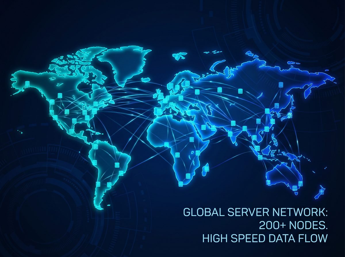 放贷加速器全球服务器节点分布图